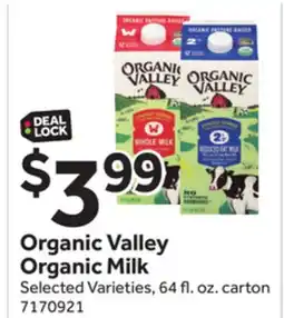Stop&Shop Organic Valley Organic Milk offer