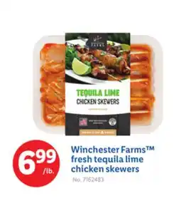 Lidl Winchester Farms fresh tequila lime chicken skewers offer