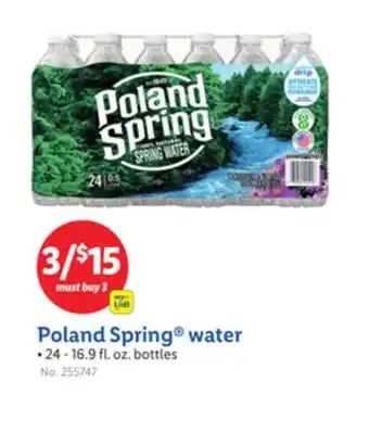 Lidl Poland Spring water offer