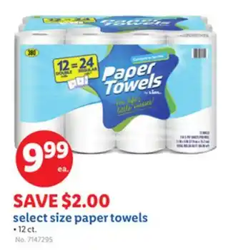 Lidl select size paper towels offer