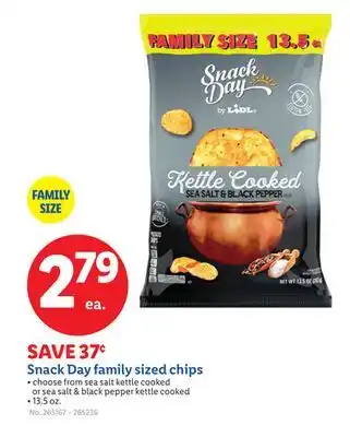Lidl Snack Day family sized chips offer