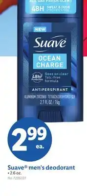 Lidl Suave men's deodorant offer