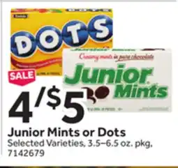 Stop&Shop Junior Mints or Dots offer