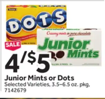Stop&Shop Junior Mints or Dots offer