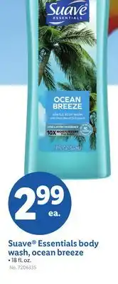 Lidl Suave Essentials body wash, ocean breeze offer