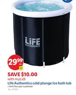Lidl Life Authentics cold plunge ice bath tub offer
