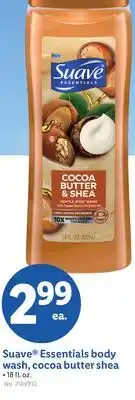Lidl Suave Essentials body wash, cocoa butter shea offer