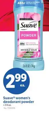 Lidl Suave women's deodorant powder offer
