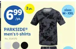 Lidl PARKSIDE men's t-shirts offer