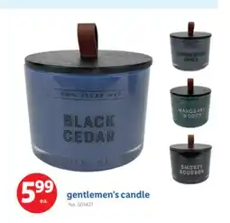 Lidl gentlemen's candle offer