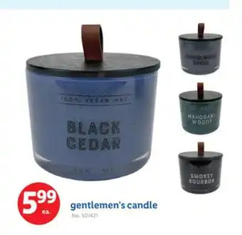Lidl gentlemen's candle offer