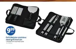 Lidl Grill Meister stainless steel grill tool set offer