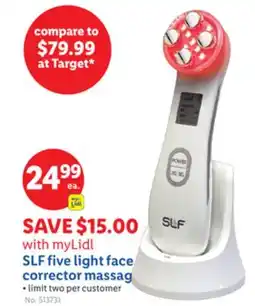 Lidl SLF five light face corrector massager offer