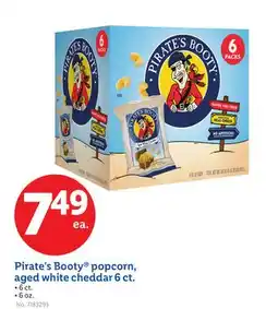 Lidl Pirate's Booty popcorn, aged white cheddar 6 ct offer