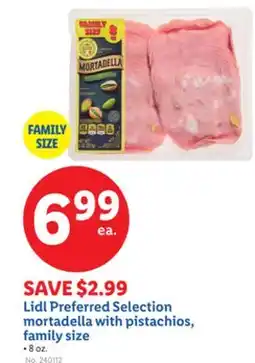 Lidl Lidl Preferred Selection mortadella with pistachios, family size offer
