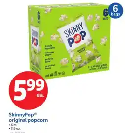 Lidl SkinnyPop original popcorn offer