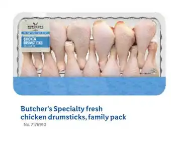 Lidl Butcher's Specialty fresh chicken drumsticks, family pack offer