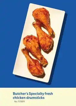 Lidl Butcher's Specialty fresh chicken drumsticks offer