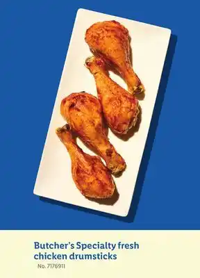 Lidl Butcher's Specialty fresh chicken drumsticks offer