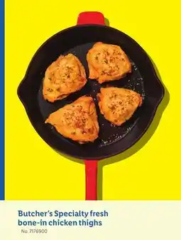 Lidl Butcher's Specialty fresh bone-in chicken thighs offer