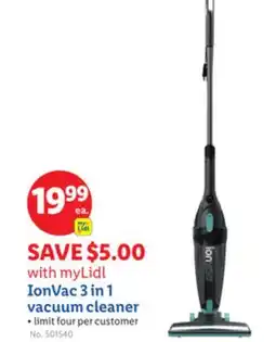 Lidl IonVac 3 in 1 vacuum cleaner offer