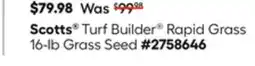 Lowe's Rapid Grass 16-lb Grass Seed offer