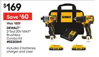Lowe's 2-Tool 20V MAX F Brushless Combo Kit offer