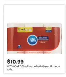 CVS Total Home bath tissue 12 mega rolls offer