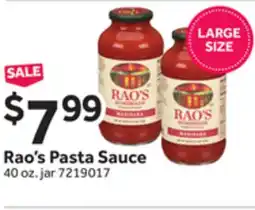 Stop&Shop Rao's Pasta Sauce offer