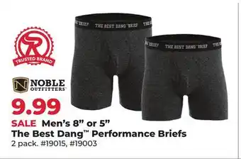 Runnings Men's 8 or 5 The Best Dang Performance Briefs offer