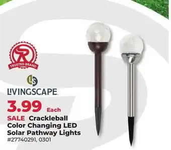 Runnings Crackleball Color Changing LED Solar Pathway Lights offer