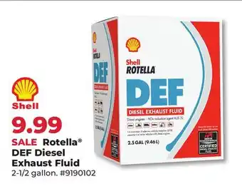 Runnings Rotella DEF Diesel Exhaust Fluid offer