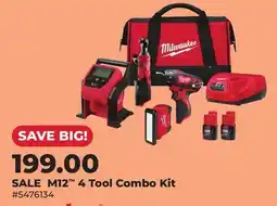 Runnings M12 4 Tool Combo Kit offer