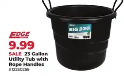 Runnings 23 Gallon Utility Tub with Rope Handles offer