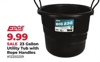 Runnings 23 Gallon Utility Tub with Rope Handles offer