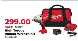 Runnings Milwaukee M18 High Torque Impact Wrench Kit offer