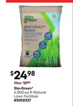 Lowe's 4, 000-sq ft Natural Lawn Fertilizer offer