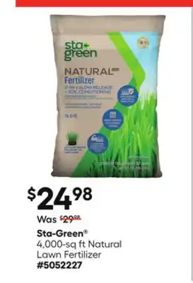 Lowe's 4, 000-sq ft Natural Lawn Fertilizer offer