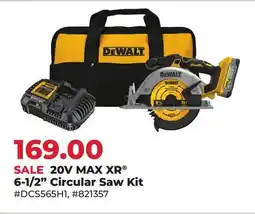 Runnings DeWALT 20V MAX XR 6-1/2 Circular Saw Kit offer