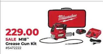 Runnings Milwaukee M18 Grease Gun Kit offer