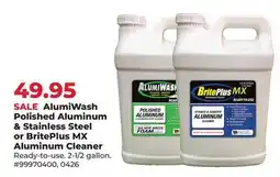 Runnings AlumiWash Polished Aluminum & Stainless Steel or BritePlus MX Aluminum Cleaner offer