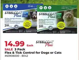 Runnings 3 Pack Flea & Tick Control for Dogs or Cats offer