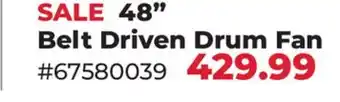 Runnings 48 Belt Driven Drum Fan offer