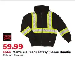 Runnings Men's Zip Front Safety Fleece Hoodie offer
