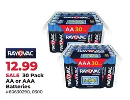 Runnings 30 Pack AA or AAA Batteries offer