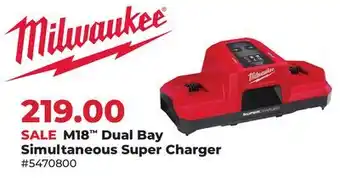 Runnings Milwaukee M18 Dual Bay Simultaneous Super Charger offer