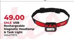 Runnings USB Rechargeable Magnetic Headlamp & Task Light offer