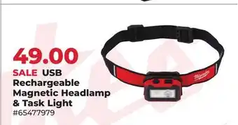 Runnings USB Rechargeable Magnetic Headlamp & Task Light offer