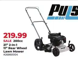 Runnings 200cc 21 2-In-1 11 Rear Wheel Lawn Mower offer