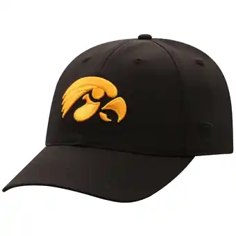 Walmart Men's-Top of the World Black Iowa Hawkeyes Victory Trainer Adjustable Hat offer